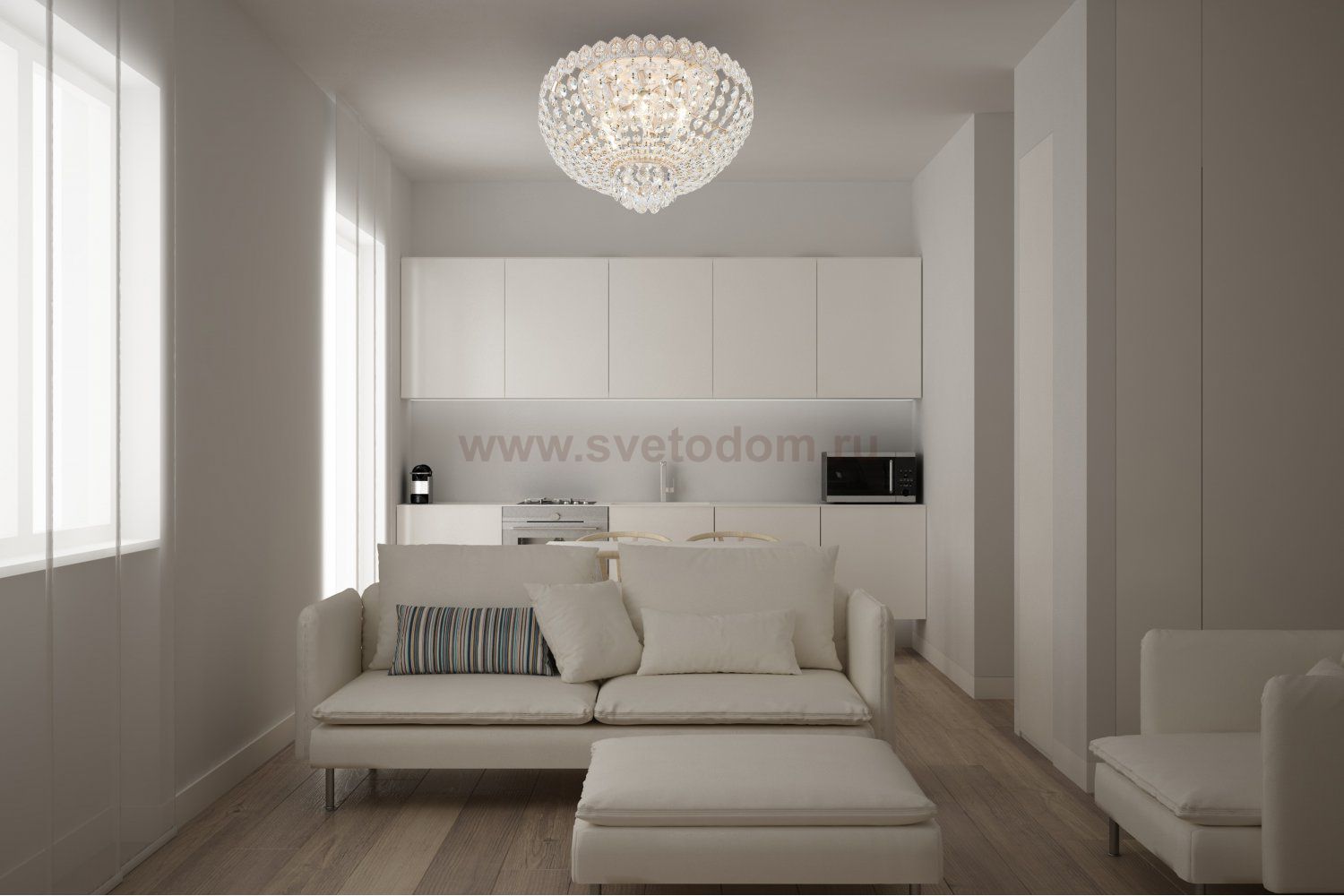 Люстра Rivoli Vittoria 1014-106 6 x E14 40 Вт хрусталь классика