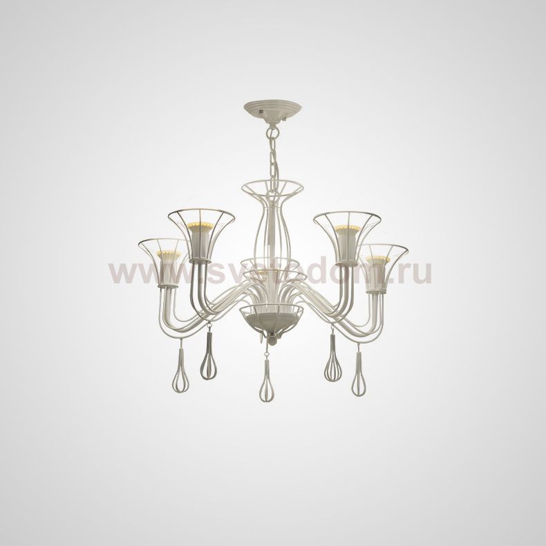 Подвесная люстра CAST 5 White ImperiumLoft 101410-26
