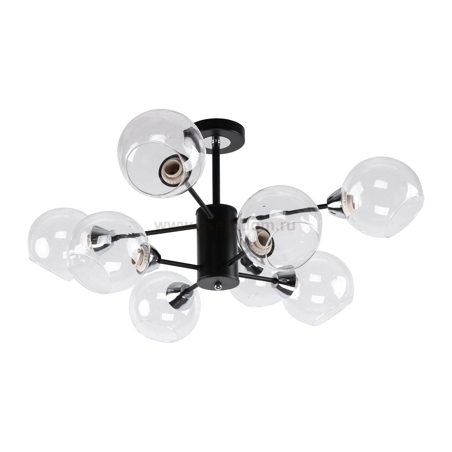 Потолочный светильник Экономсвет 10141/8BK+CR CL