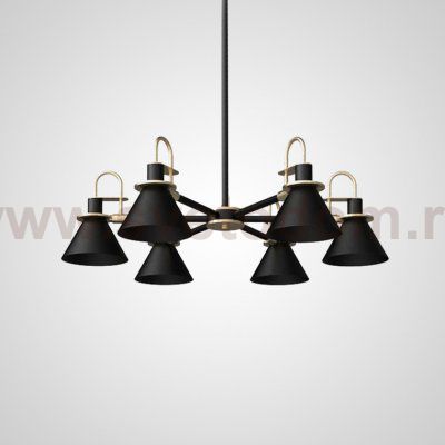 Люстра на штанге CODA D88 Black ImperiumLoft 101463-26