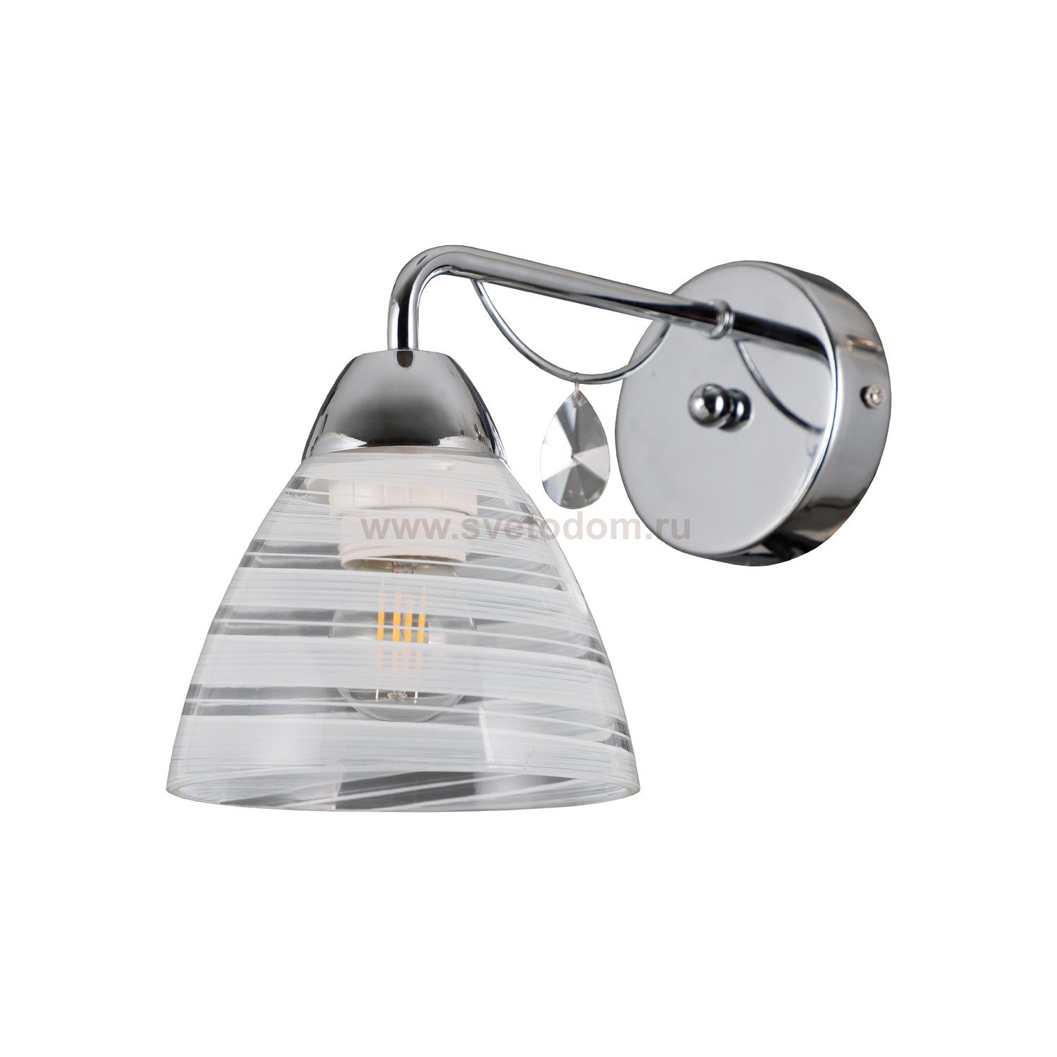 Люстра в стиле модерн 10149/1wCR WT+CL Экономсвет