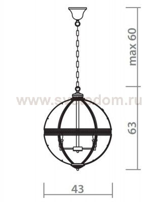 Круглая люстра Divinare 1015/15 SP-4 SFERA