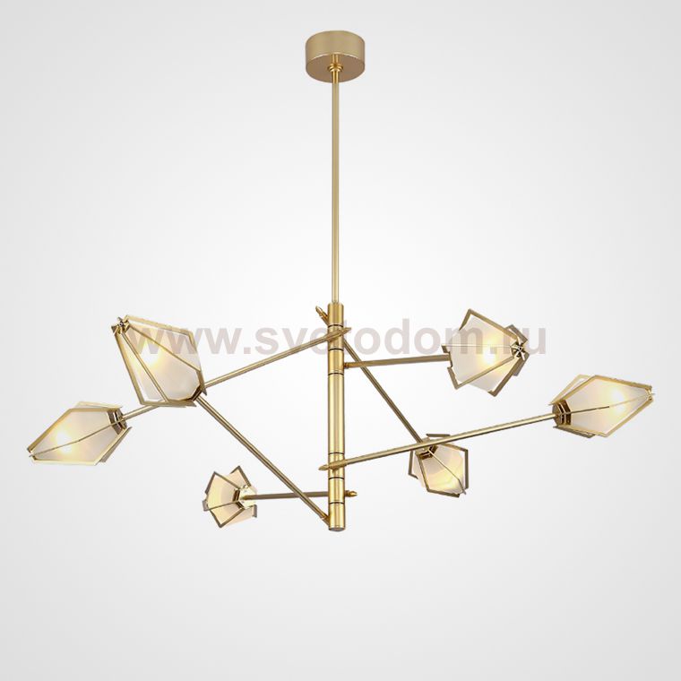 Люстра Harlow Spoke Chandelier White ImperiumLoft 101521-26