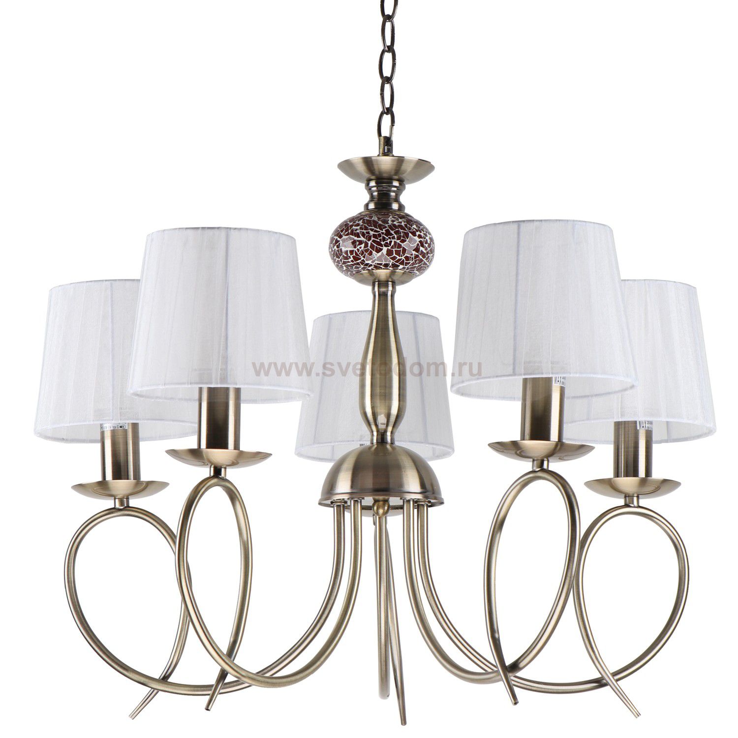 Люстра в стиле модерн Экономсвет 10153/5AB WT