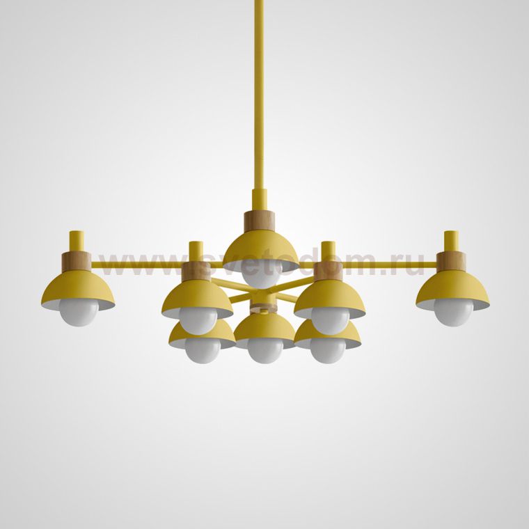 Люстра на штанге FANTA A 8 lights Yellow ImperiumLoft 101568-26
