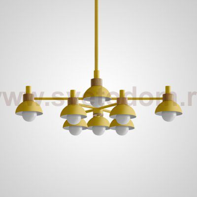 Люстра на штанге FANTA A 8 lights Yellow ImperiumLoft 101568-26