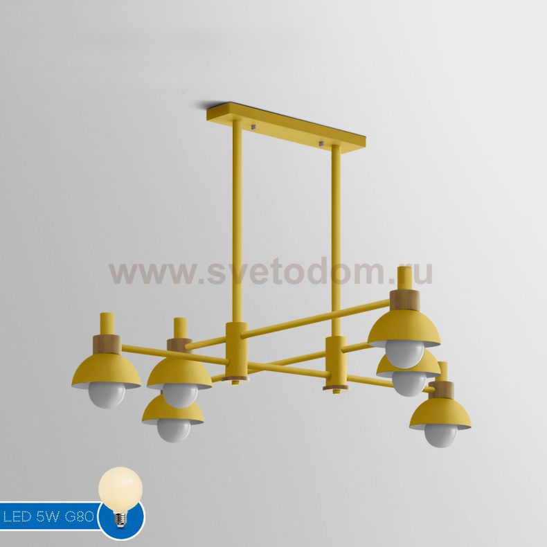 Подвесной реечный светильник FANTA LONG Yellow ImperiumLoft 101570-26