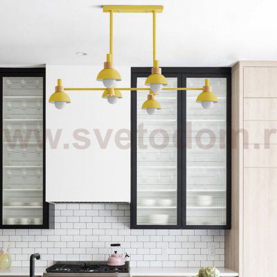 Подвесной реечный светильник FANTA LONG Yellow ImperiumLoft 101570-26