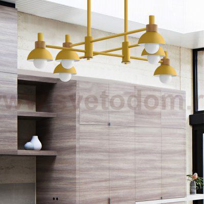 Подвесной реечный светильник FANTA LONG Yellow ImperiumLoft 101570-26
