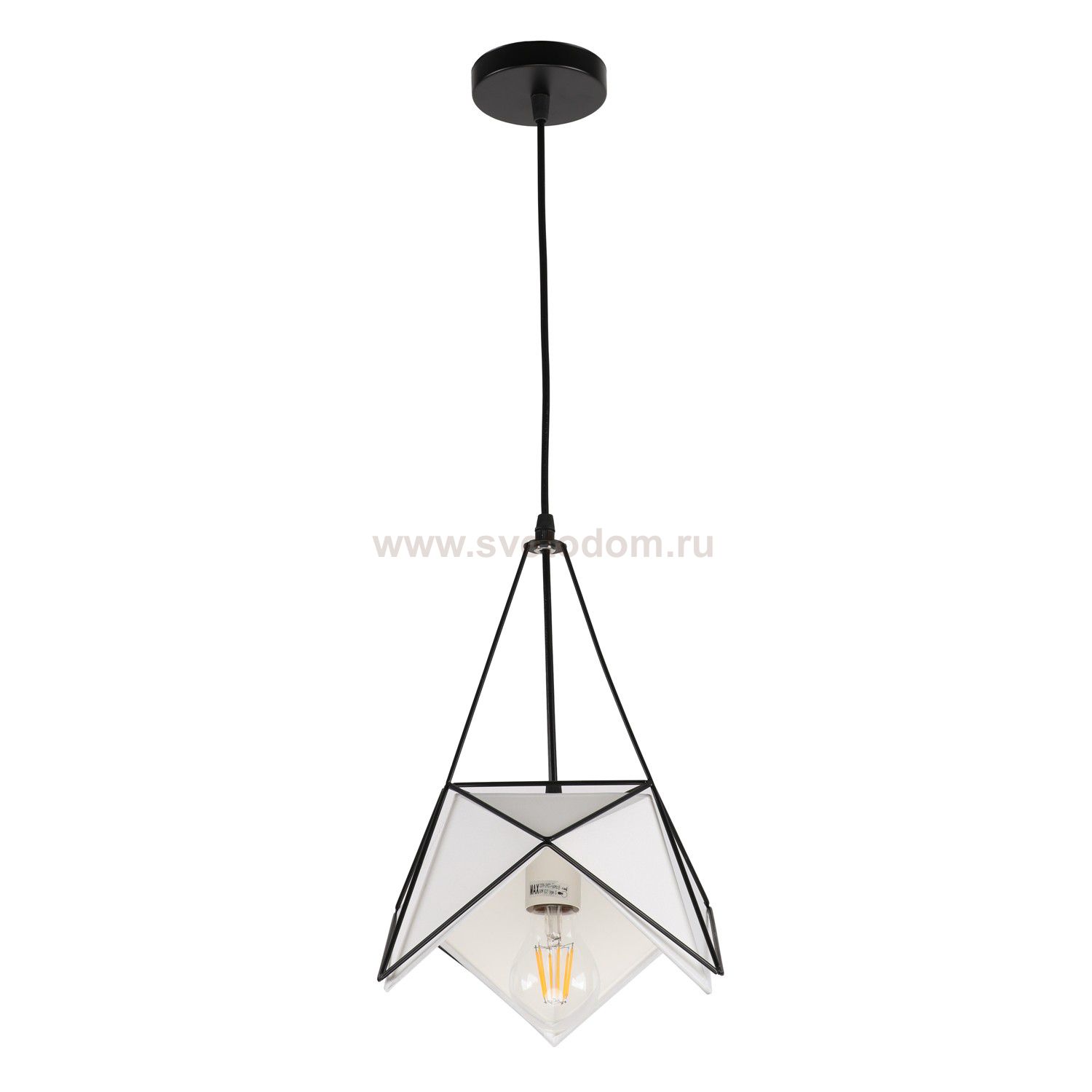 Подвесной светильник 10157/1BK WT ЭкономСвет