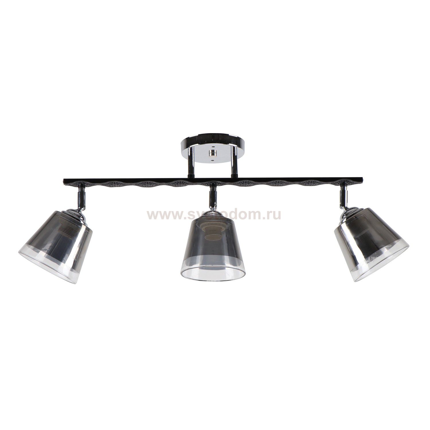 Люстра эконом 10167/3CR+BK GR Экономсвет