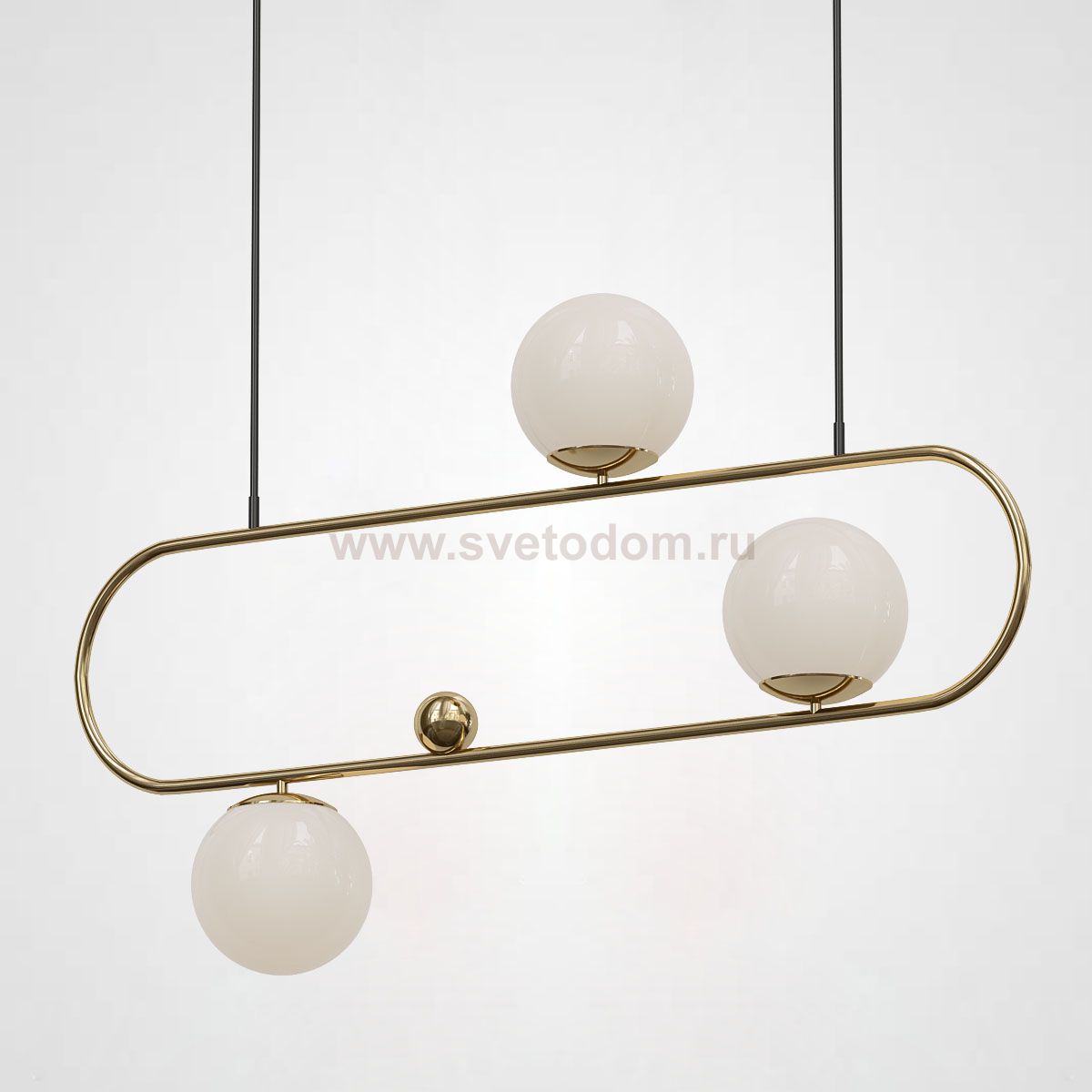 Подвесной реечный светильник HOOP L90 Латунь ImperiumLoft 101675-26