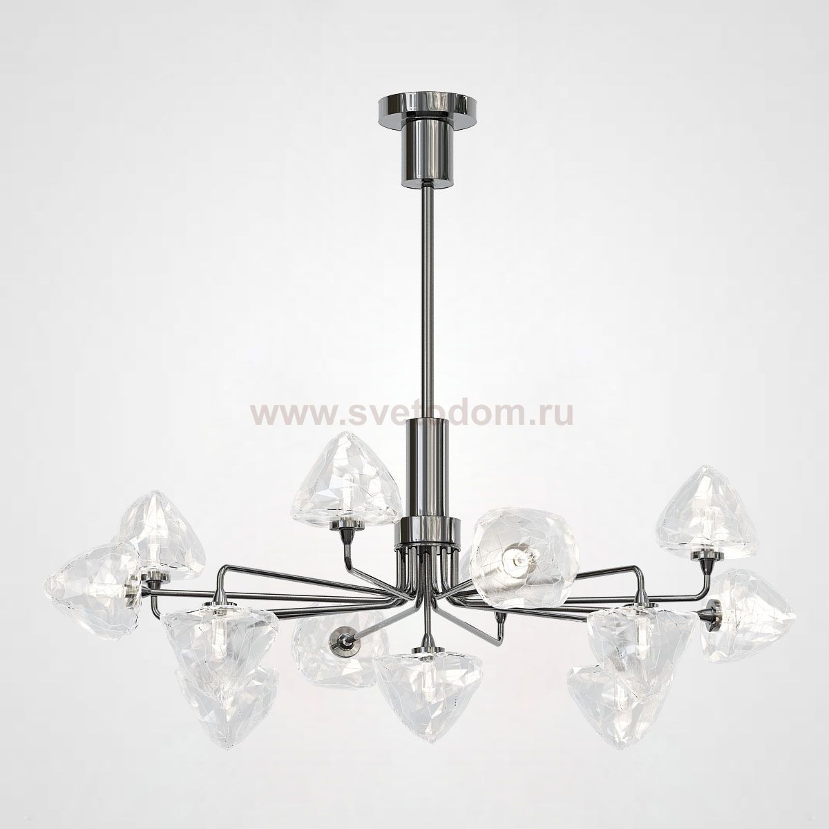 Люстра на штанге ICE 13 lamps Black ImperiumLoft 101682-26