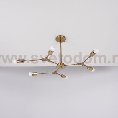 Люстра на штанге LATE D86 Gold ImperiumLoft 101722-26