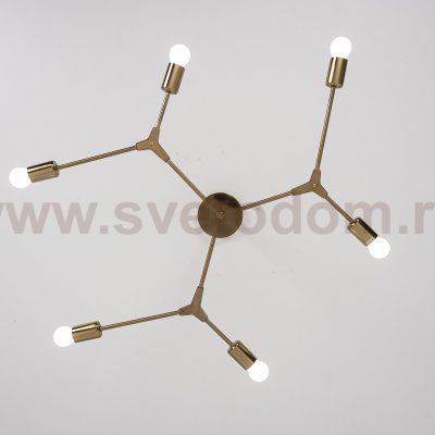 Люстра на штанге LATE D86 Gold ImperiumLoft 101722-26