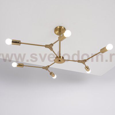 Люстра на штанге LATE D86 Gold ImperiumLoft 101722-26