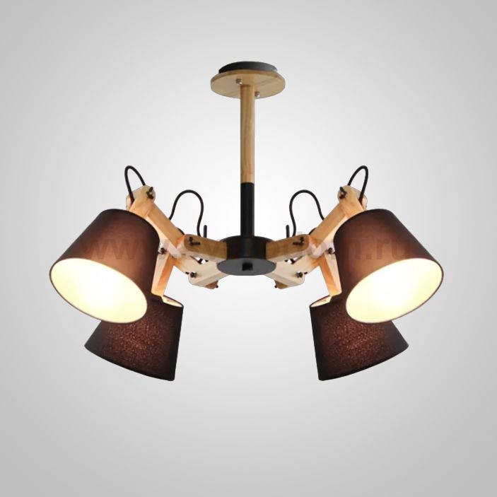 Люстра на штанге MECHANIC L4 Black ImperiumLoft 101784-26