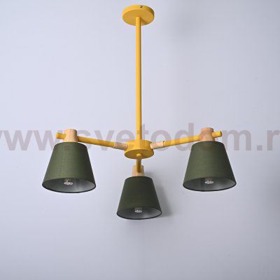 Потолочная люстра на штанге NATURA A GREEN 3 ImperiumLoft 101825-26