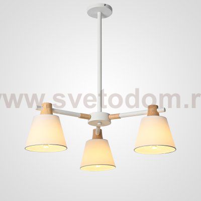 Потолочная люстра на штанге NATURA A WHITE 3 ImperiumLoft 101826-26