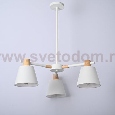 Потолочная люстра на штанге NATURA A WHITE 3 ImperiumLoft 101826-26
