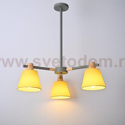 Потолочная люстра на штанге NATURA A YELLOW 3 ImperiumLoft 101827-26