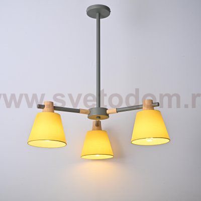 Потолочная люстра на штанге NATURA A YELLOW 3 ImperiumLoft 101827-26