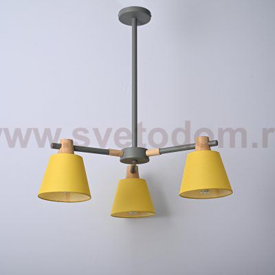 Потолочная люстра на штанге NATURA A YELLOW 3 ImperiumLoft 101827-26