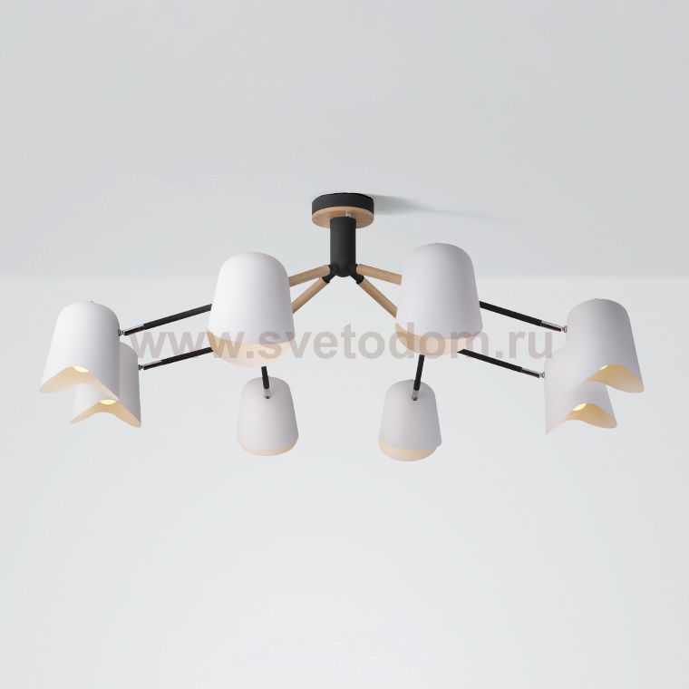 Люстра на штанге NOTCH D110 White ImperiumLoft 101853-26