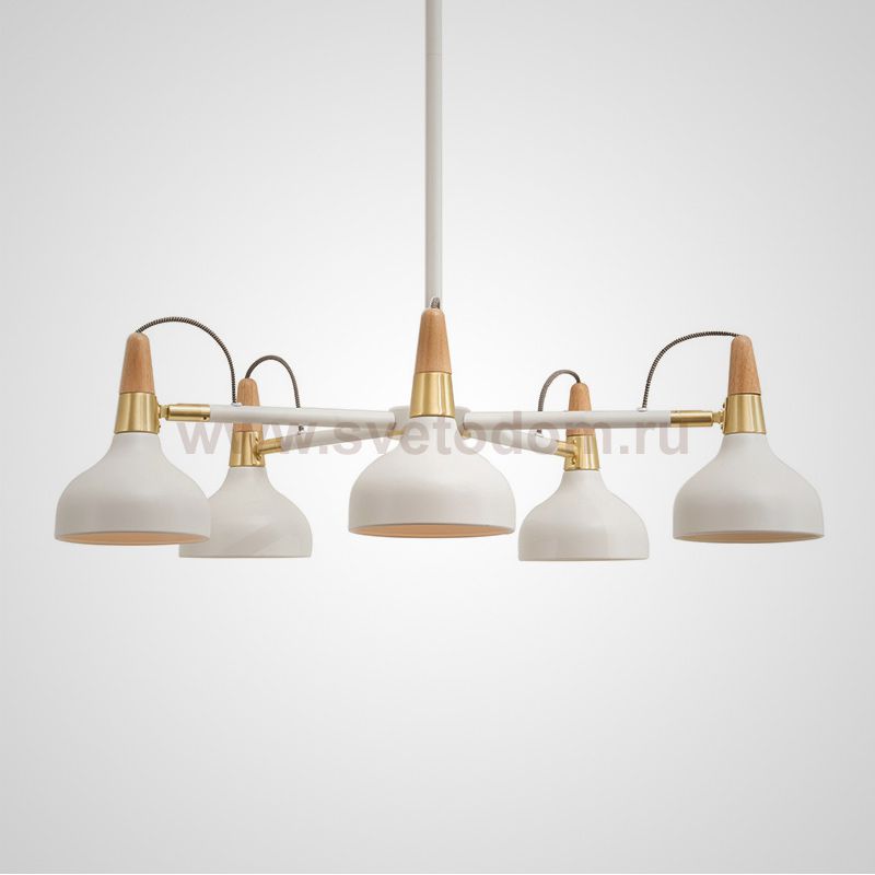 Люстра на штанге OPLAND A 5 lamps White ImperiumLoft 101869-26