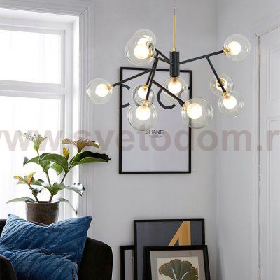 Подвесная люстра PEARL  L5 Grey ImperiumLoft 101899-26