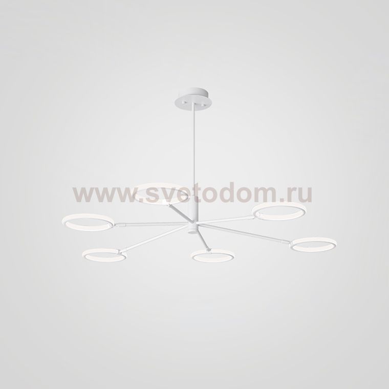Люстра на штанге RINGLETS A White ImperiumLoft 101978-26