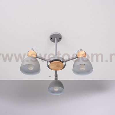 Потолочная люстр на штанге ROLLA 3 Gray ImperiumLoft 101991-26