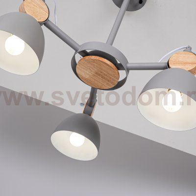 Потолочная люстр на штанге ROLLA 3 Gray ImperiumLoft 101991-26