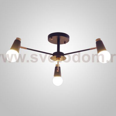 Люстра на штанге ROTARY L3 Black ImperiumLoft 101995-26