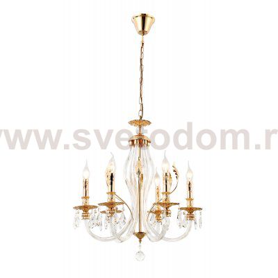 Люстра Rivoli Melanie 1020-206 6 х Е14 40 Вт хрусталь классика