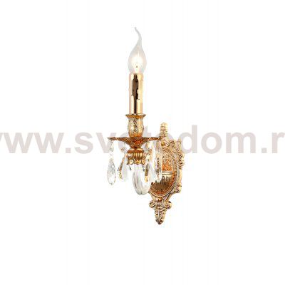 Бра светильник Rivoli Melanie 1020-401 настенный 1 х Е14 40 Вт хрусталь классика