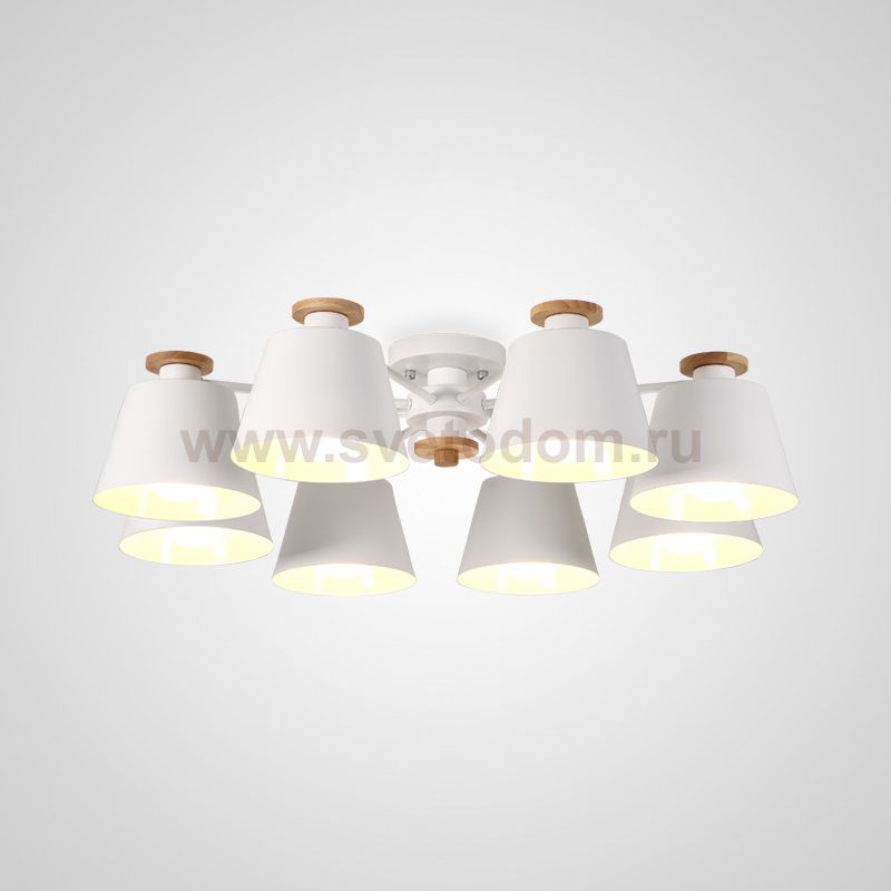 Люстра на штанге SCAD D88 White ImperiumLoft 102016-26