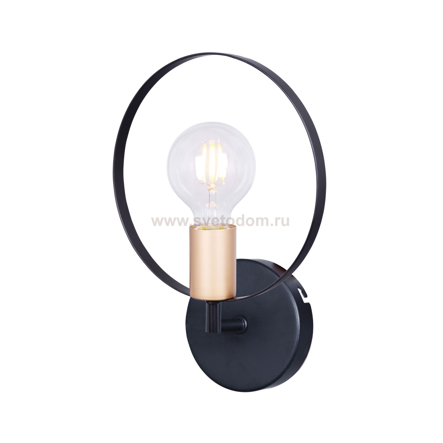 Светильник бра Лофт Экономсвет 10205/1wBK+GD