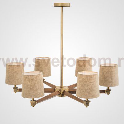 Люстра Jorgenson D85 Beige/Dark wood ImperiumLoft 102089-26
