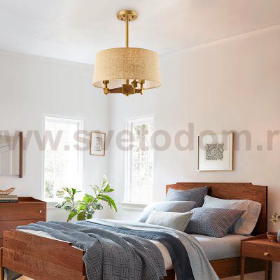 Люстра на штанге Jorgenson Beige ImperiumLoft 102090-26