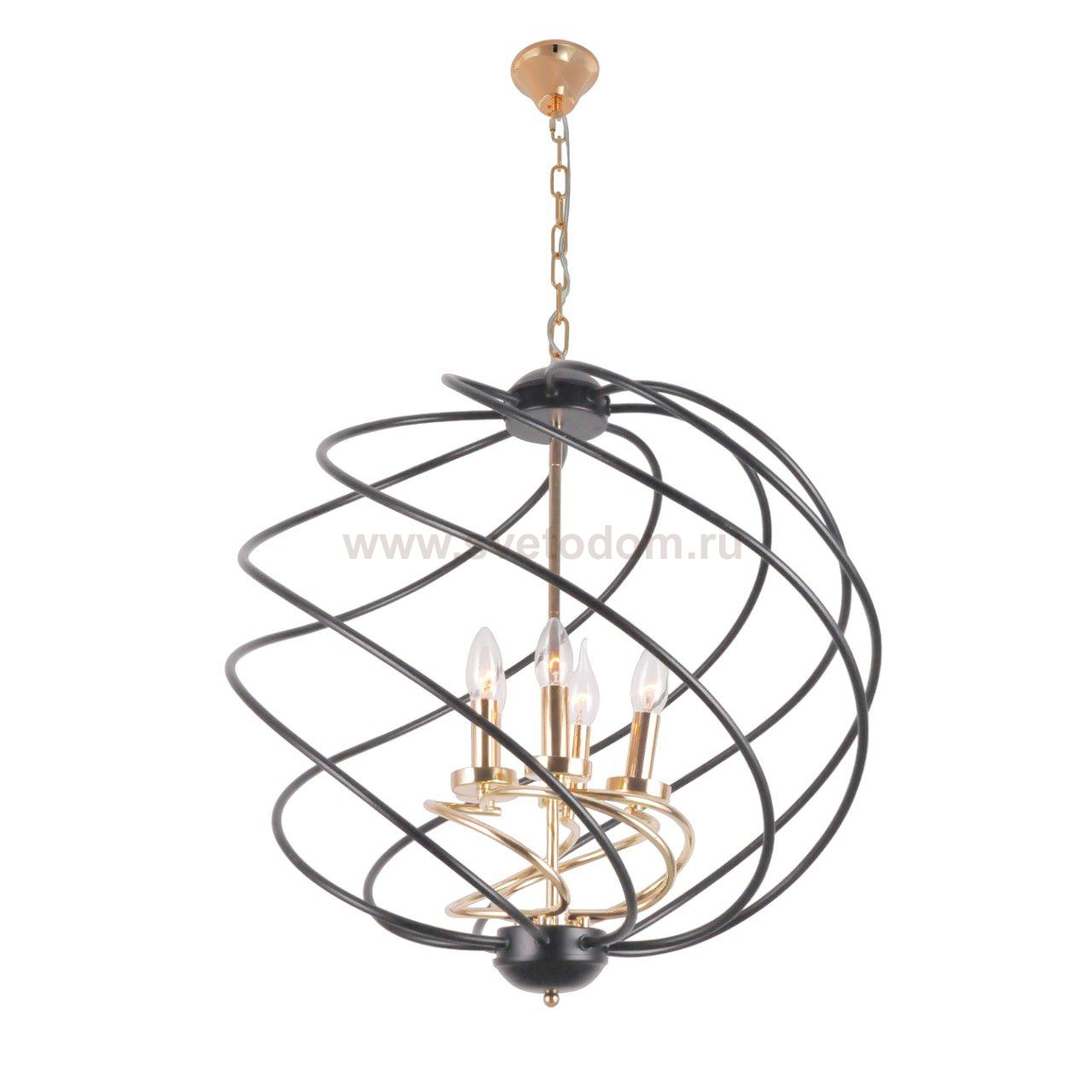Люстра в стиле модерн 10211/5M FGD+BK Экономсвет