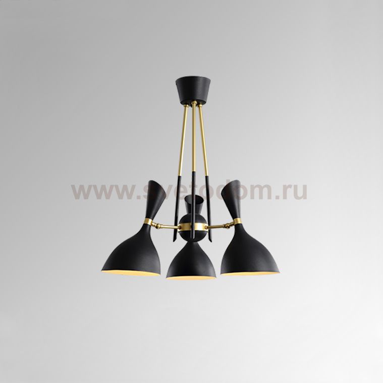 Подвесная люстра TRUMPET D52 Black ImperiumLoft 102150-26