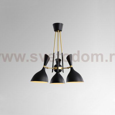 Подвесная люстра TRUMPET D52 Black ImperiumLoft 102150-26