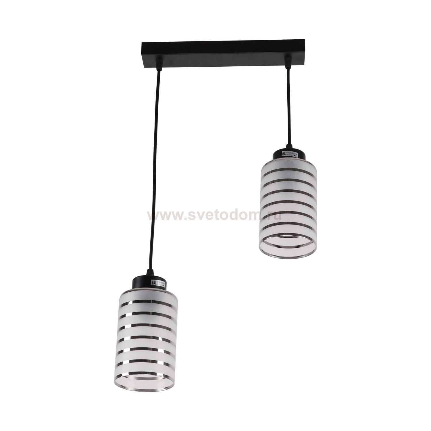 Подвесной светильник Экономсвет 10215/2BK WT+CR
