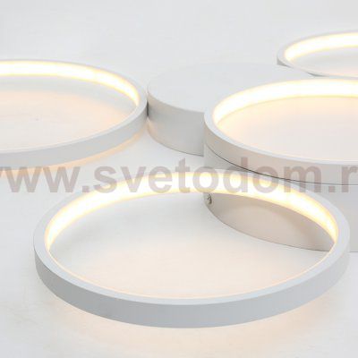 Потолочная люстра в виде колец TWINE 7 rings Black ImperiumLoft 102161-26