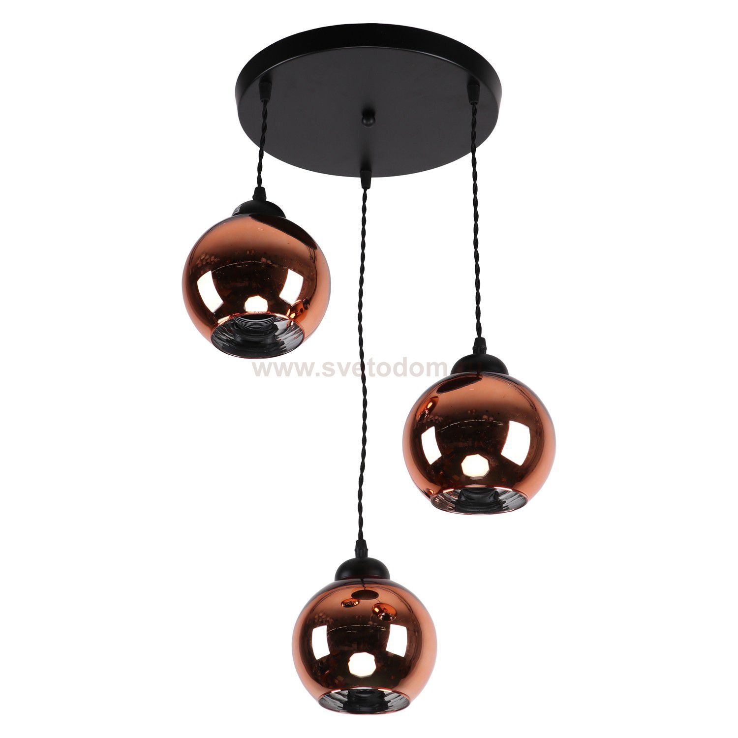 Подвесной светильник Экономсвет 10216/3BK BR