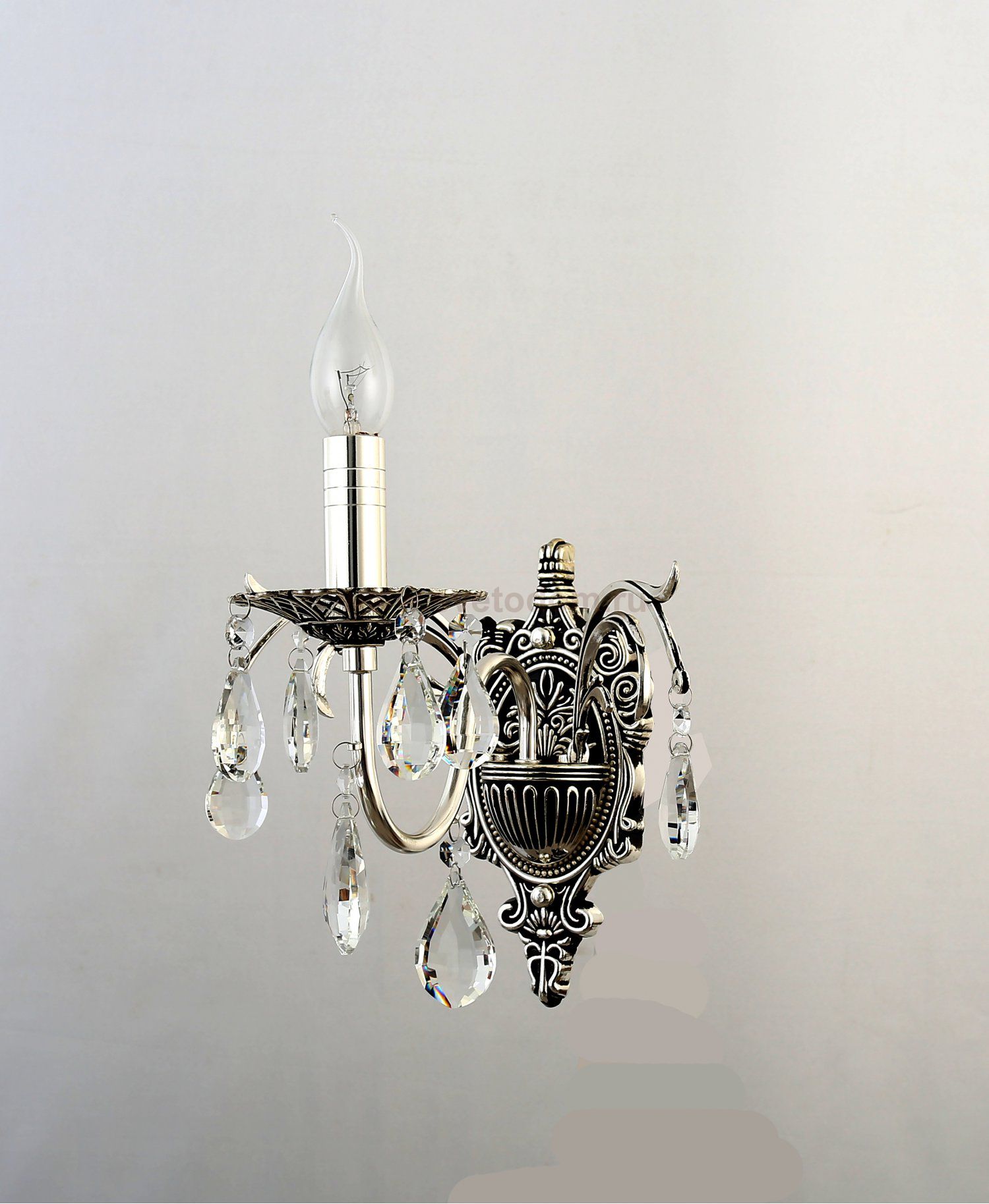 Бра светильник Rivoli Margareta 1022-401 настенный 1 х Е14 40 Вт хрусталь классика