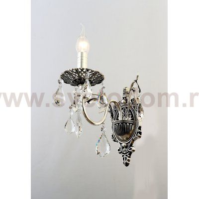 Бра светильник Rivoli Margareta 1022-401 настенный 1 х Е14 40 Вт хрусталь классика