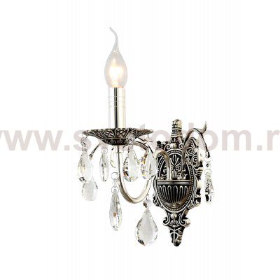 Бра светильник Rivoli Margareta 1022-401 настенный 1 х Е14 40 Вт хрусталь классика