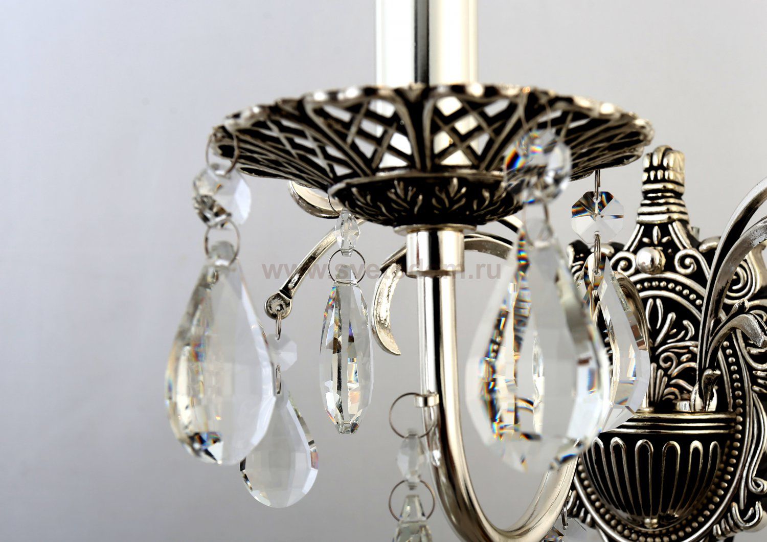 Бра светильник Rivoli Margareta 1022-401 настенный 1 х Е14 40 Вт хрусталь классика